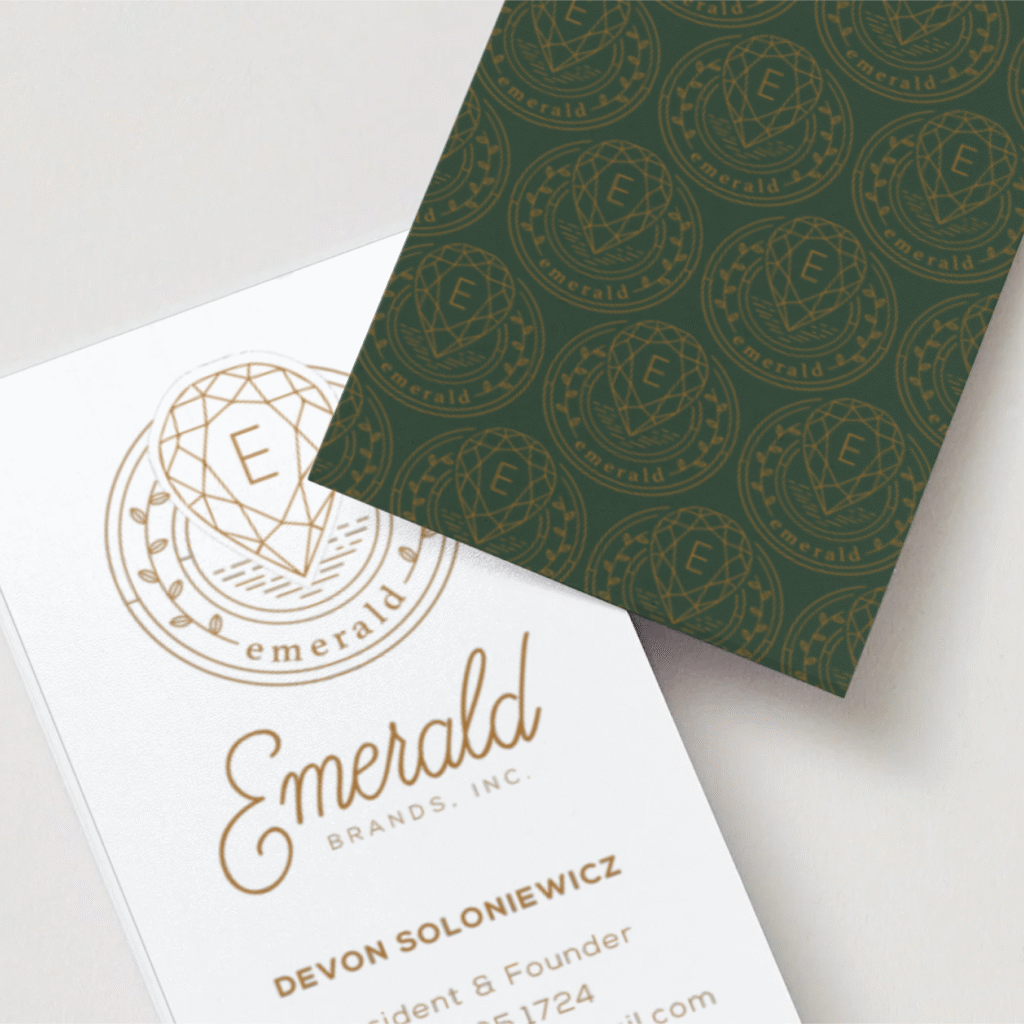 Emerald business cards
