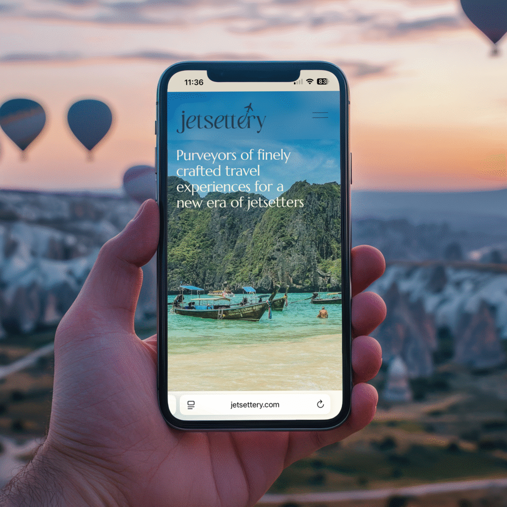 Jetsettery Website Home