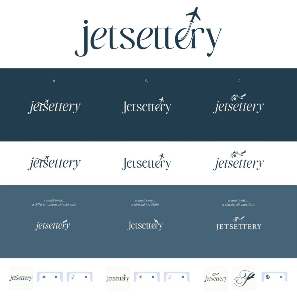 Jetsettery Logo Exploration
